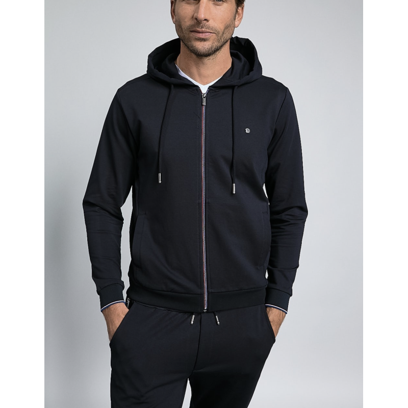 Tricolore Gilet Capuche