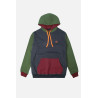 Organic Color Block Hoodie Tre