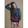 Organic Color Block Hoodie Tre
