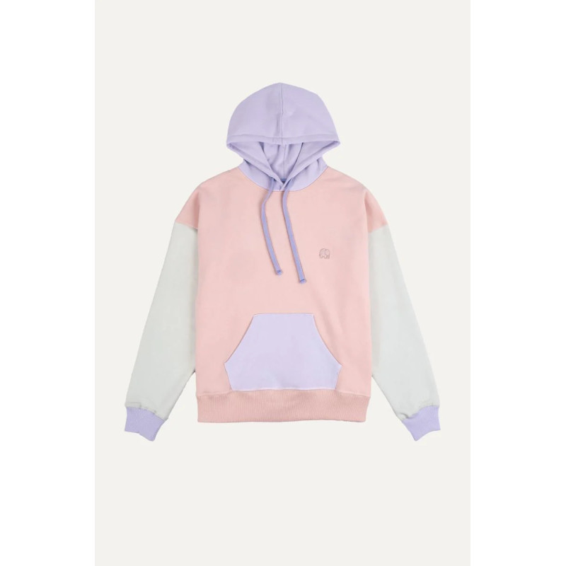 Oversized Color Block Hoodie