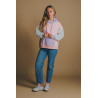 Oversized Color Block Hoodie