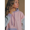 Oversized Color Block Hoodie