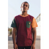 Organic Pocket Color Block T-S