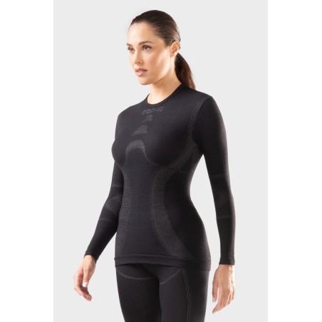 Baselayer femme Ironic T-shirt LS Lady IRN pplG 7.1 M – Chaleur mérinos | Horizon Montagne - laboiteaskis.fr