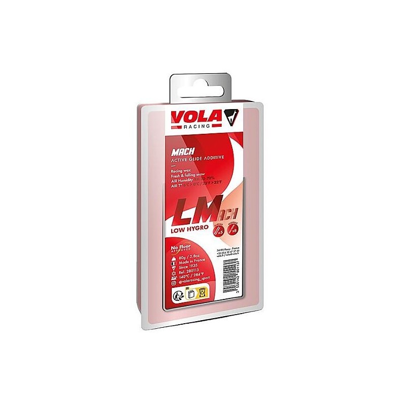 Fart ski VOLA LM Rouge 80 g – Glisse compétition neige humide | Horizon Montagne