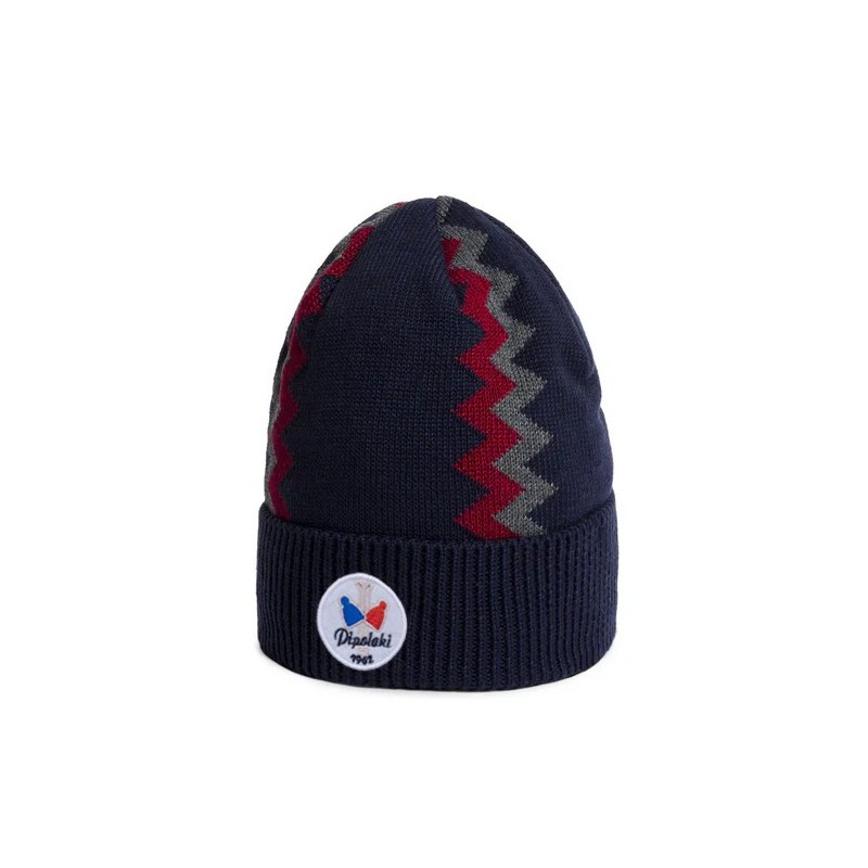 Bonnet PIPOLAKI Bolzano – Bonnet chaud zigzag rétro ski