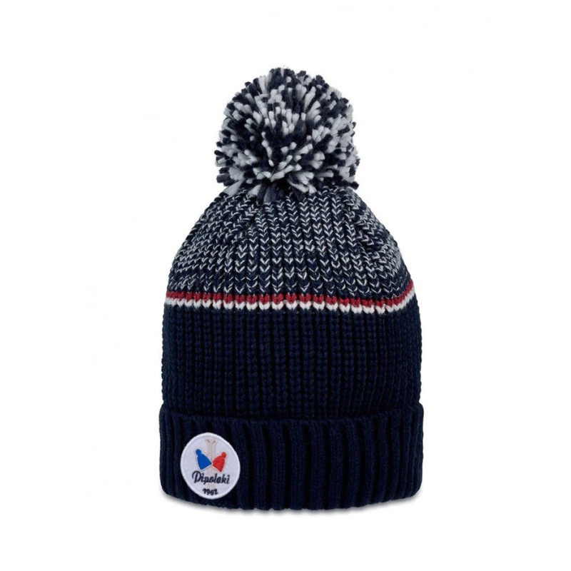 Bonnet adulte Lespi PIPOLAKI – Style rétro français à pompon
