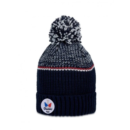 Bonnet adulte Lespi PIPOLAKI – Style rétro français à pompon