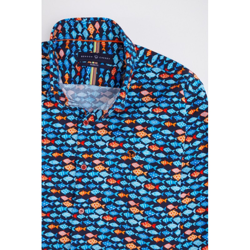 BEN&CH LesPoissons Signature Chem. ML | Chemises Homme