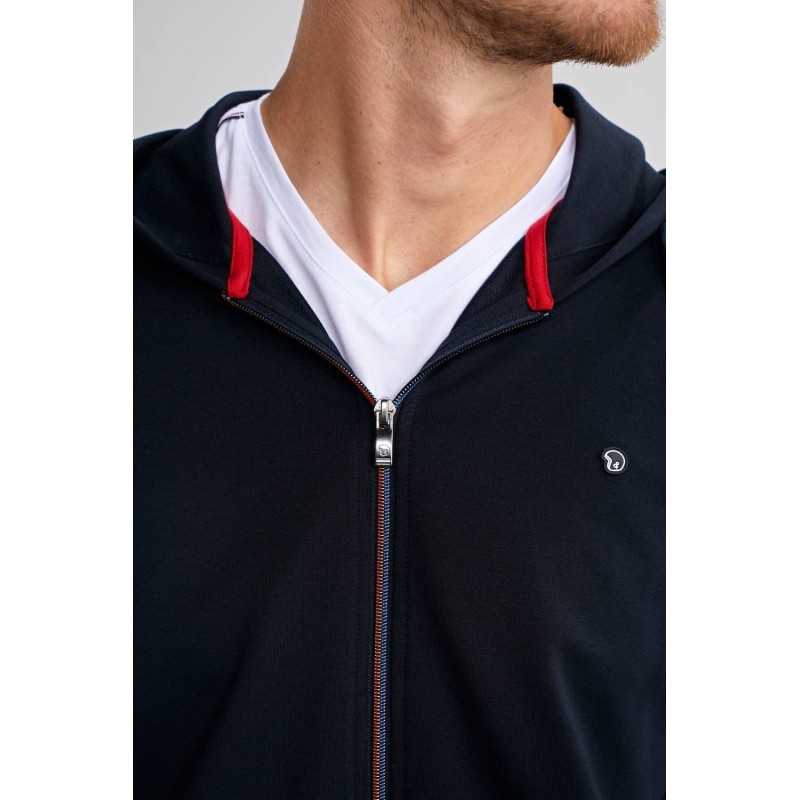 BEN&CH Sierney - Tricolore Gilet Cap | Sweat Pull Gilet Homme
