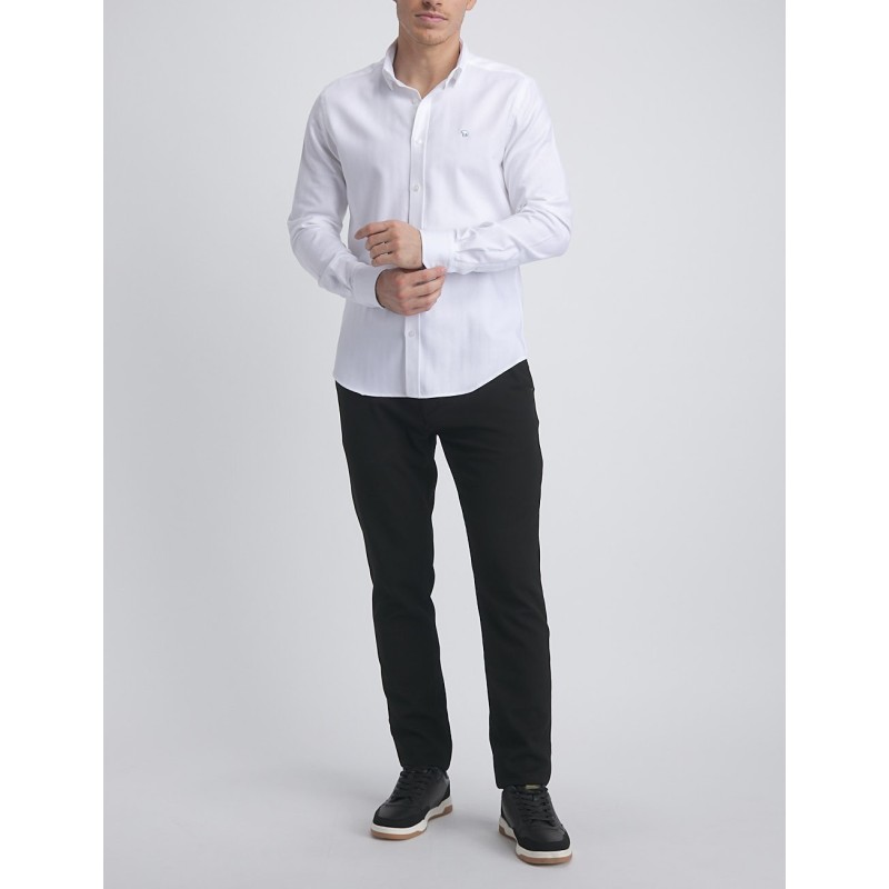 Chemise homme coton chevron Lahmet Benson & Cherry