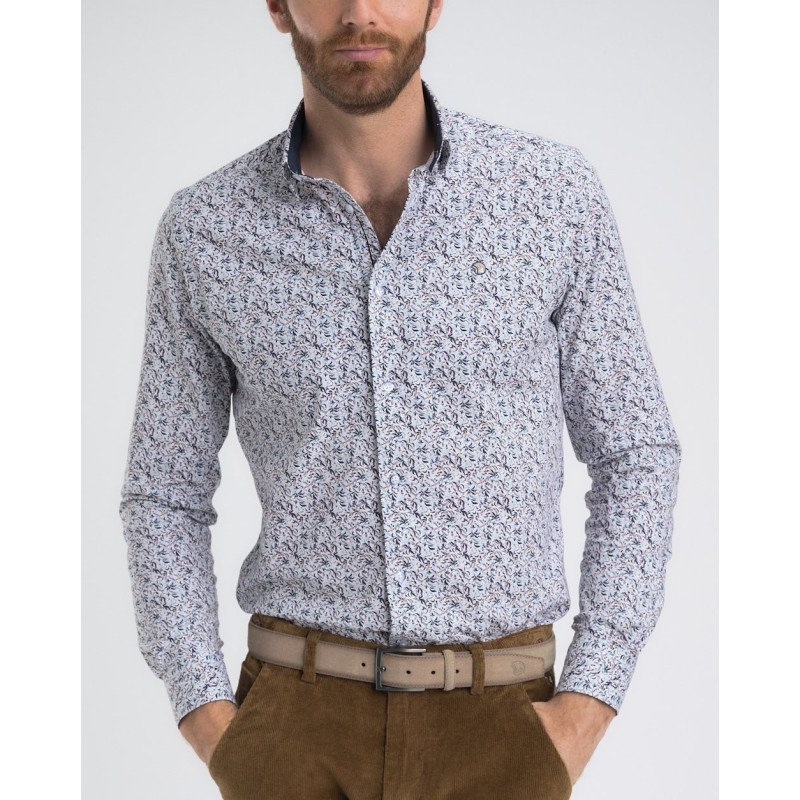 Chemise homme coton stretch Lemon Benson & Cherry