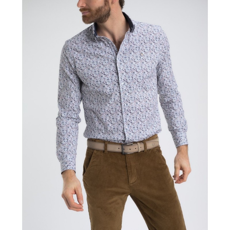 Chemise homme coton stretch Lemon Benson & Cherry