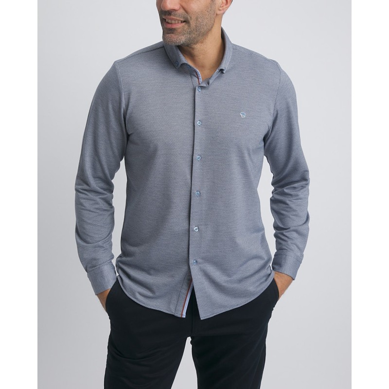 Chemise homme jacquard jersey Libaire Benson & Cherry