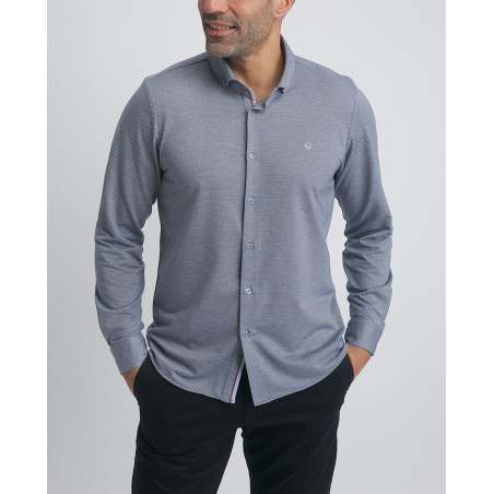 Chemise homme jacquard jersey Libaire Benson & Cherry
