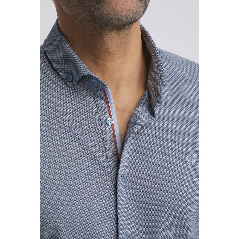 Chemise homme jacquard jersey Libaire Benson & Cherry