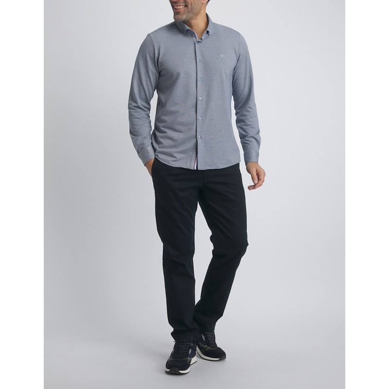 Chemise homme jacquard jersey Libaire Benson & Cherry