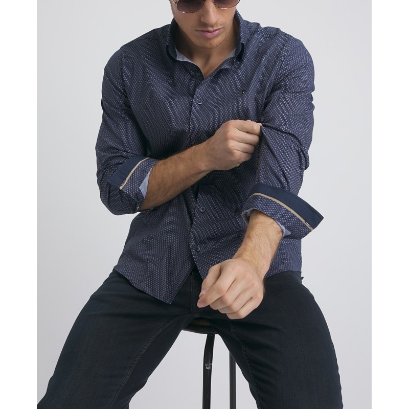 Chemise homme popeline stretch Luminous Benson & Cherry