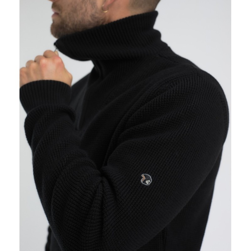 Pull col camionneur homme Fanion Benson & Cherry