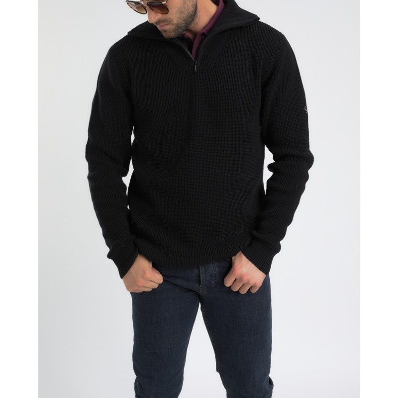 Pull col camionneur homme Fanion Benson & Cherry