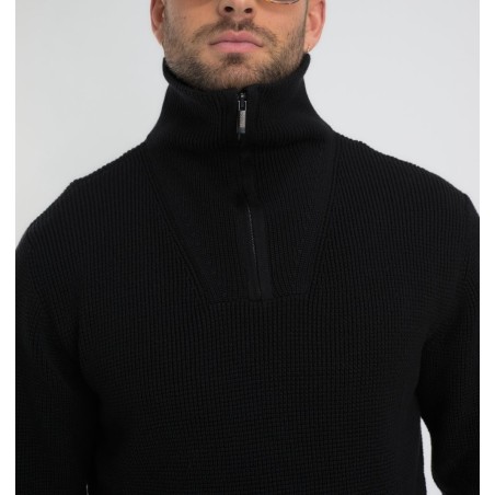 Pull col camionneur homme Fanion Benson & Cherry