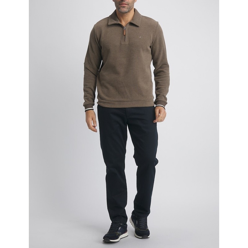 Pull col montant zippé homme Mark Benson & Cherry
