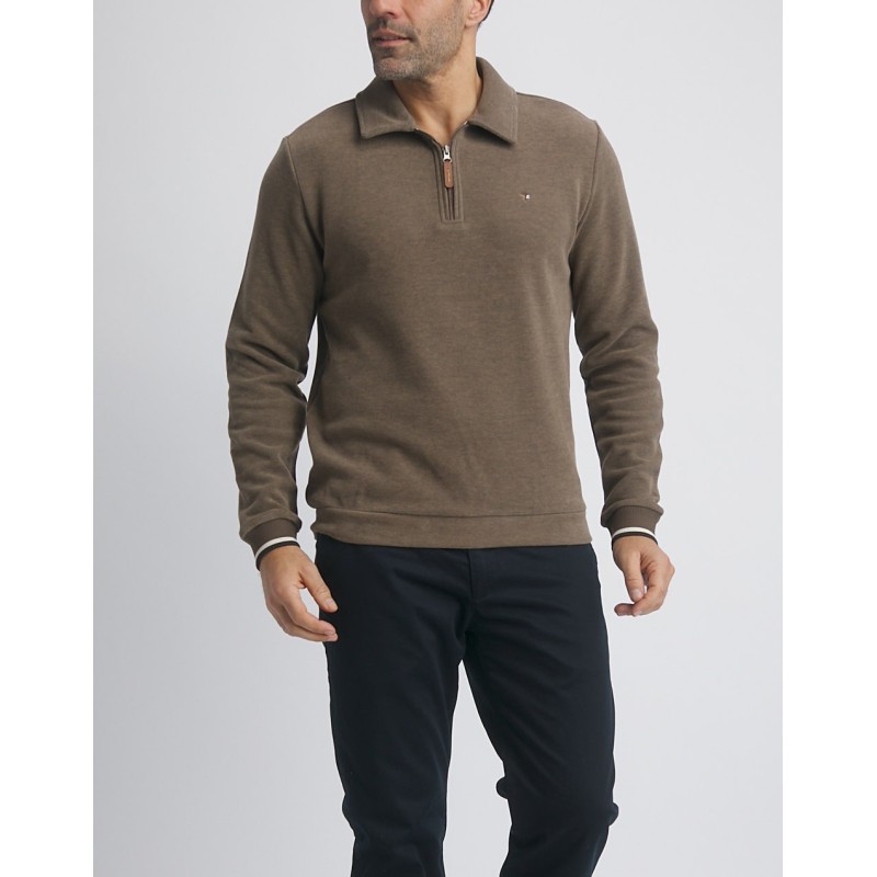 Pull col montant zippé homme Mark Benson & Cherry