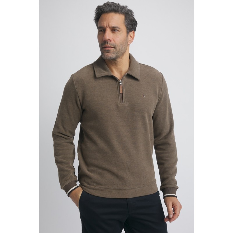 Pull col montant zippé homme Mark Benson & Cherry