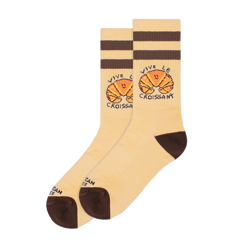 AMERICAN SOCKS Vive Le Croissant | Chaussettes lifestyle