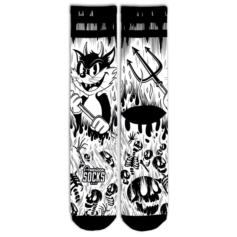AMERICAN SOCKS Evil Cat | Chaussettes lifestyle
