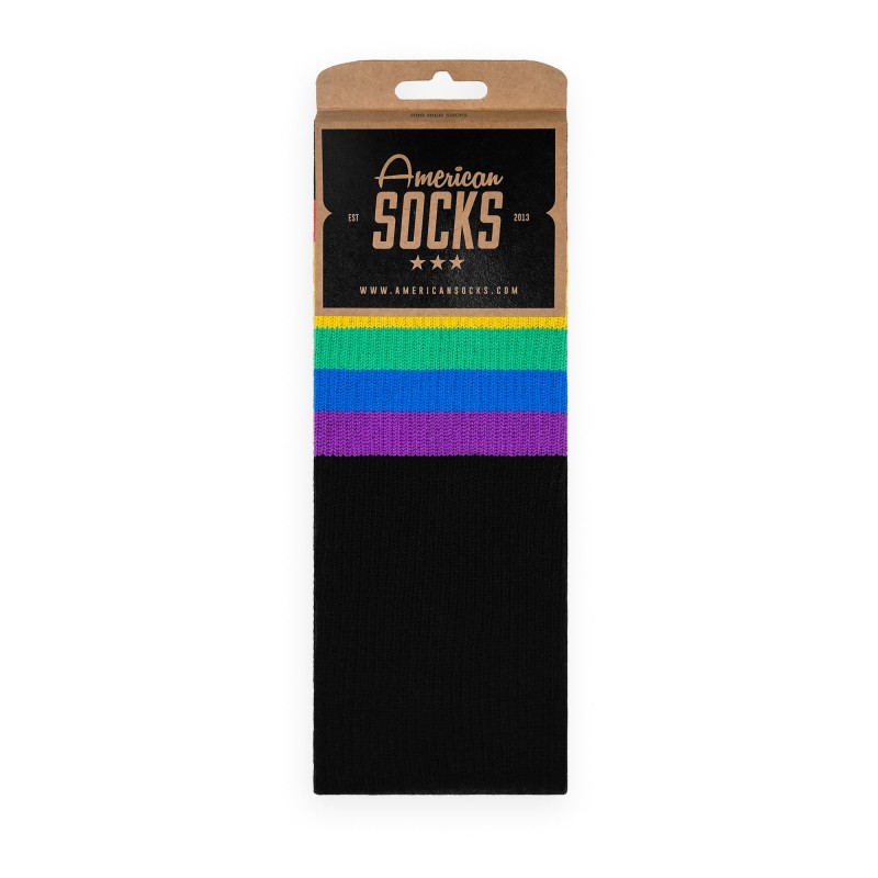 AMERICAN SOCKS Rainbow Pride (Black) | Chaussettes lifestyle