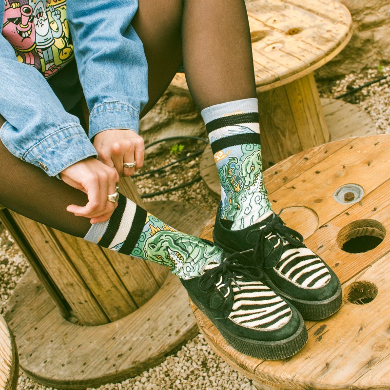 AMERICAN SOCKS Kaiju King | Chaussettes lifestyle