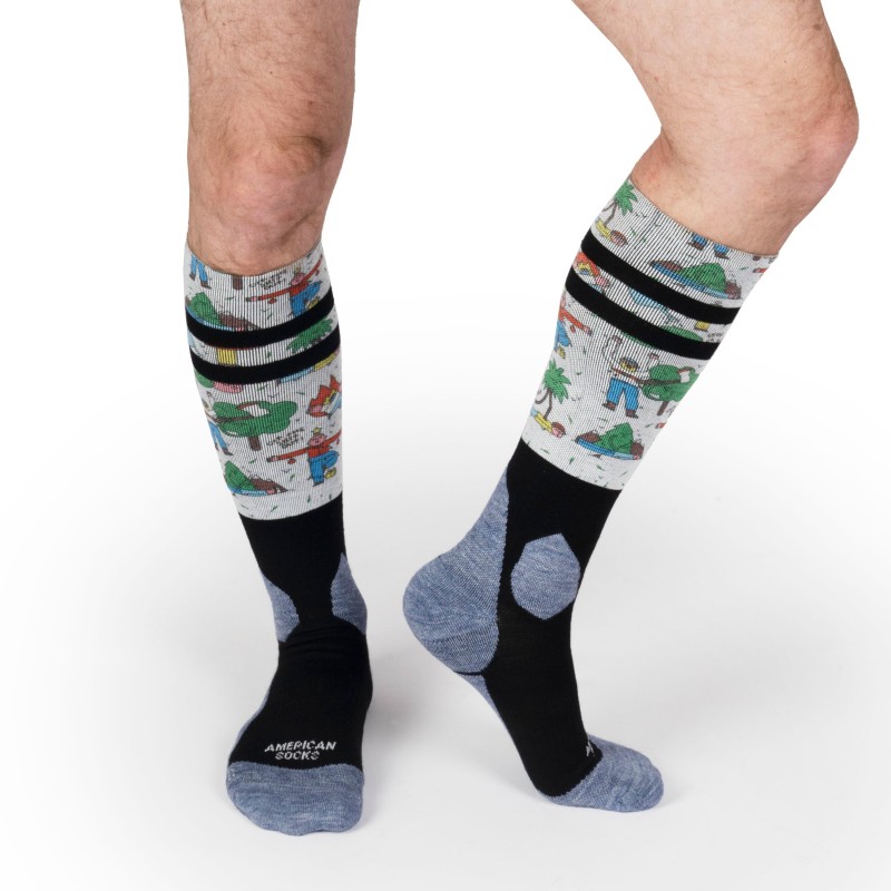 AMERICAN SOCKS Leaf Me Alone | Chaussettes lifestyle