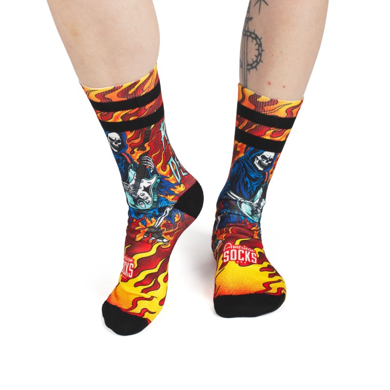 AMERICAN SOCKS Rock Till Death | Chaussettes lifestyle