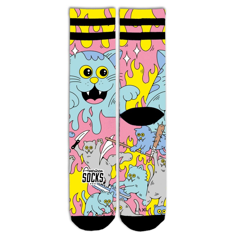 AMERICAN SOCKS Killer Kitties | Chaussettes lifestyle