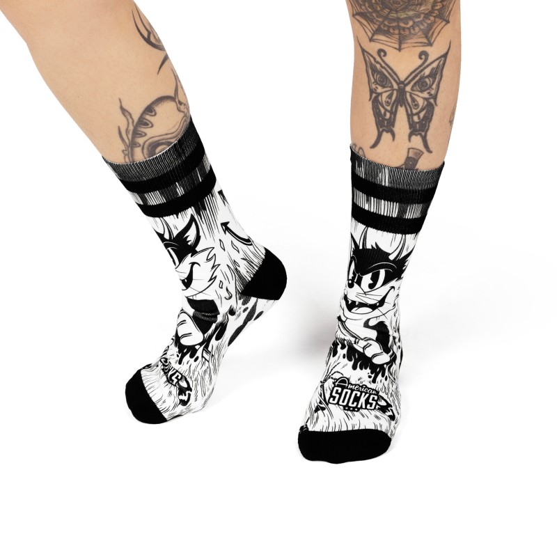 AMERICAN SOCKS Evil Cat | Chaussettes lifestyle