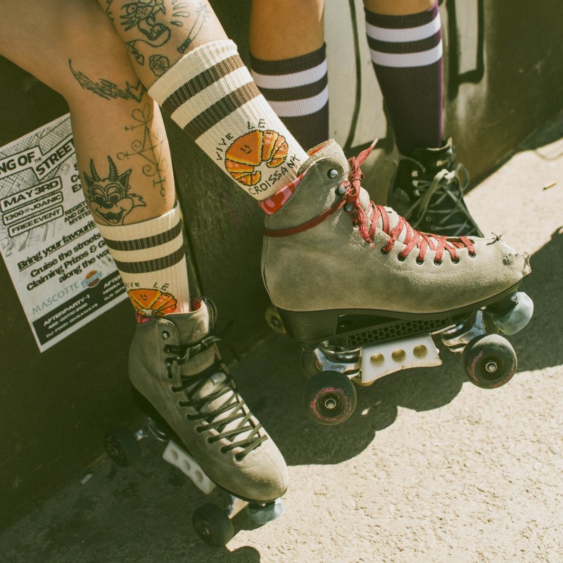 AMERICAN SOCKS Vive Le Croissant | Chaussettes lifestyle