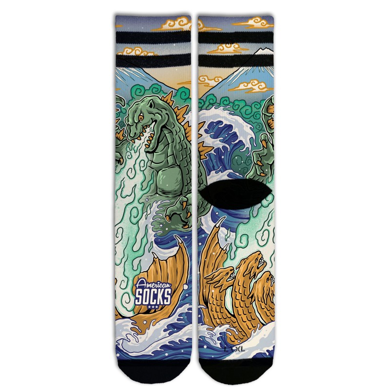 AMERICAN SOCKS Kaiju King | Chaussettes lifestyle