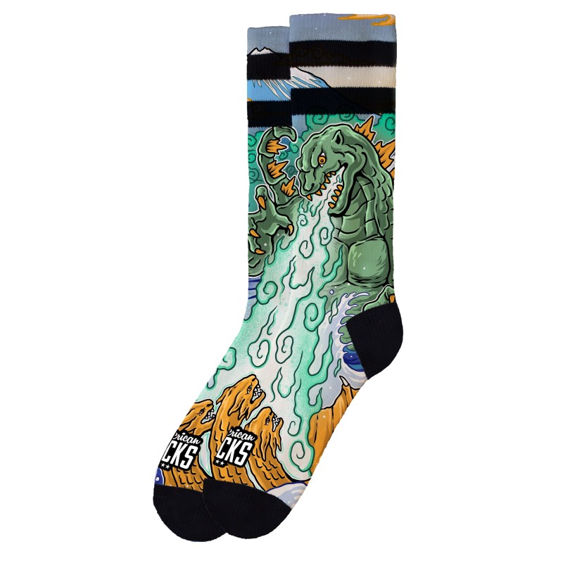 AMERICAN SOCKS Kaiju King | Chaussettes lifestyle