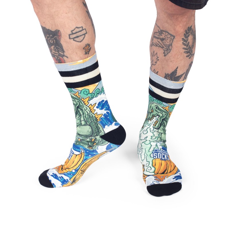 AMERICAN SOCKS Kaiju King | Chaussettes lifestyle
