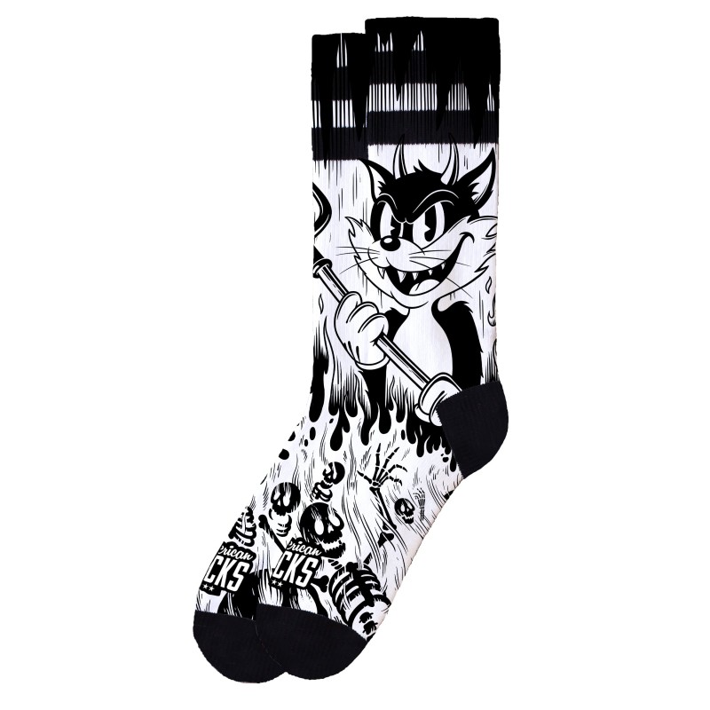 AMERICAN SOCKS Evil Cat | Chaussettes lifestyle