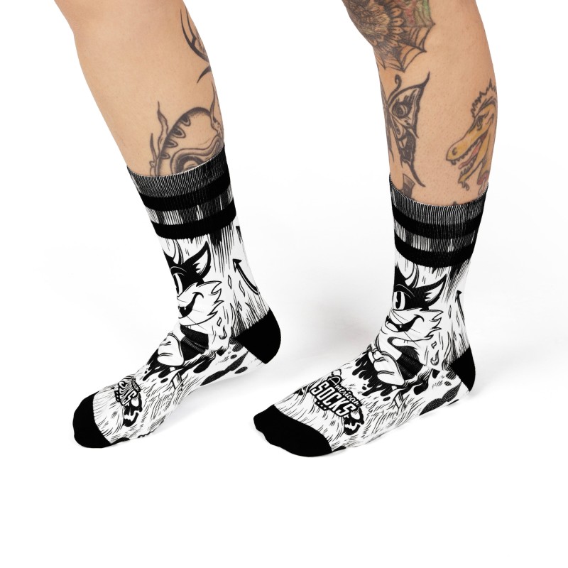 AMERICAN SOCKS Evil Cat | Chaussettes lifestyle