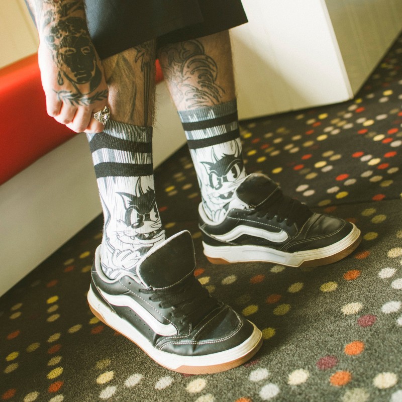 AMERICAN SOCKS Evil Cat | Chaussettes lifestyle