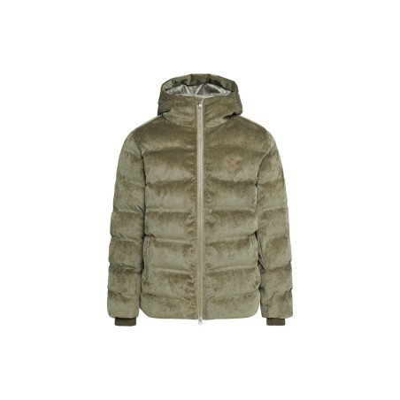 PULLIN Laface Kaki Corduroy | Doudoune velours homme