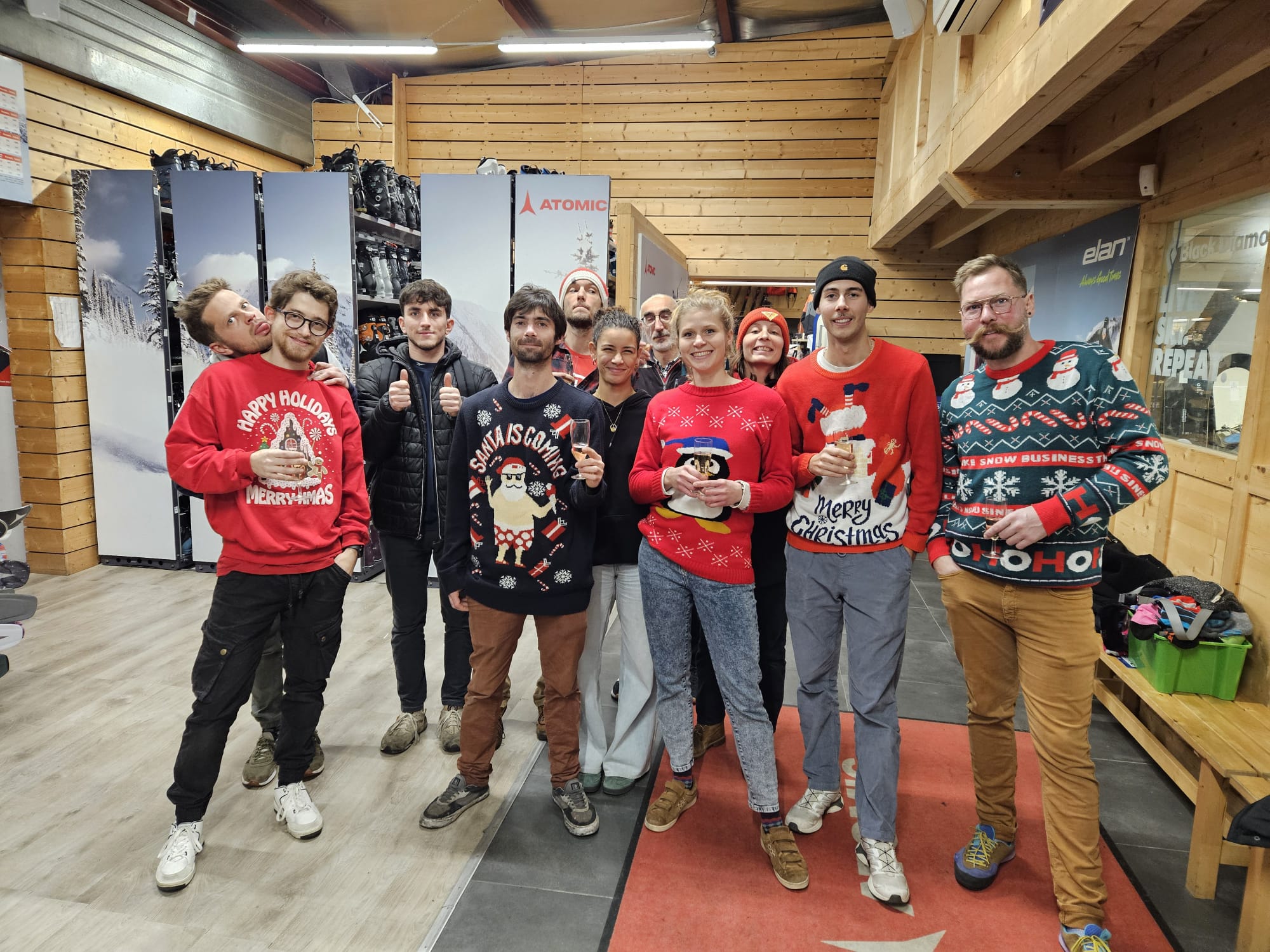 Equipe la boite a skis